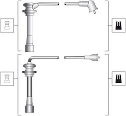 MAGNETI MARELLI Sytytysjohtosarja 941318111278